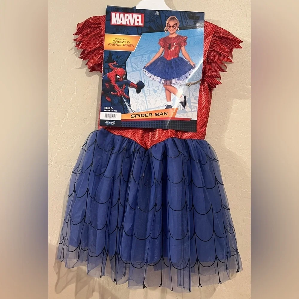 MARVEL Kids' Spider-GirlCostume Dress- Size L - Picture 5 of 6